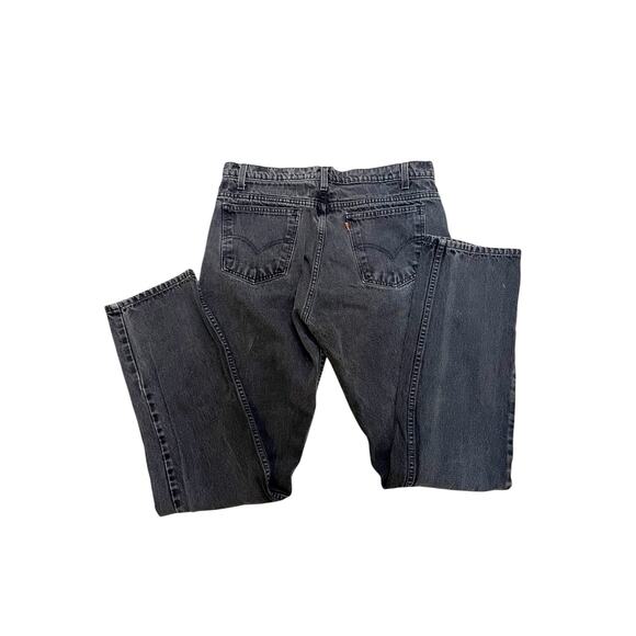 Levi’s 505 Black Denim Straight Leg Orange Tab 1996 36x34 - Picture 5 of 7